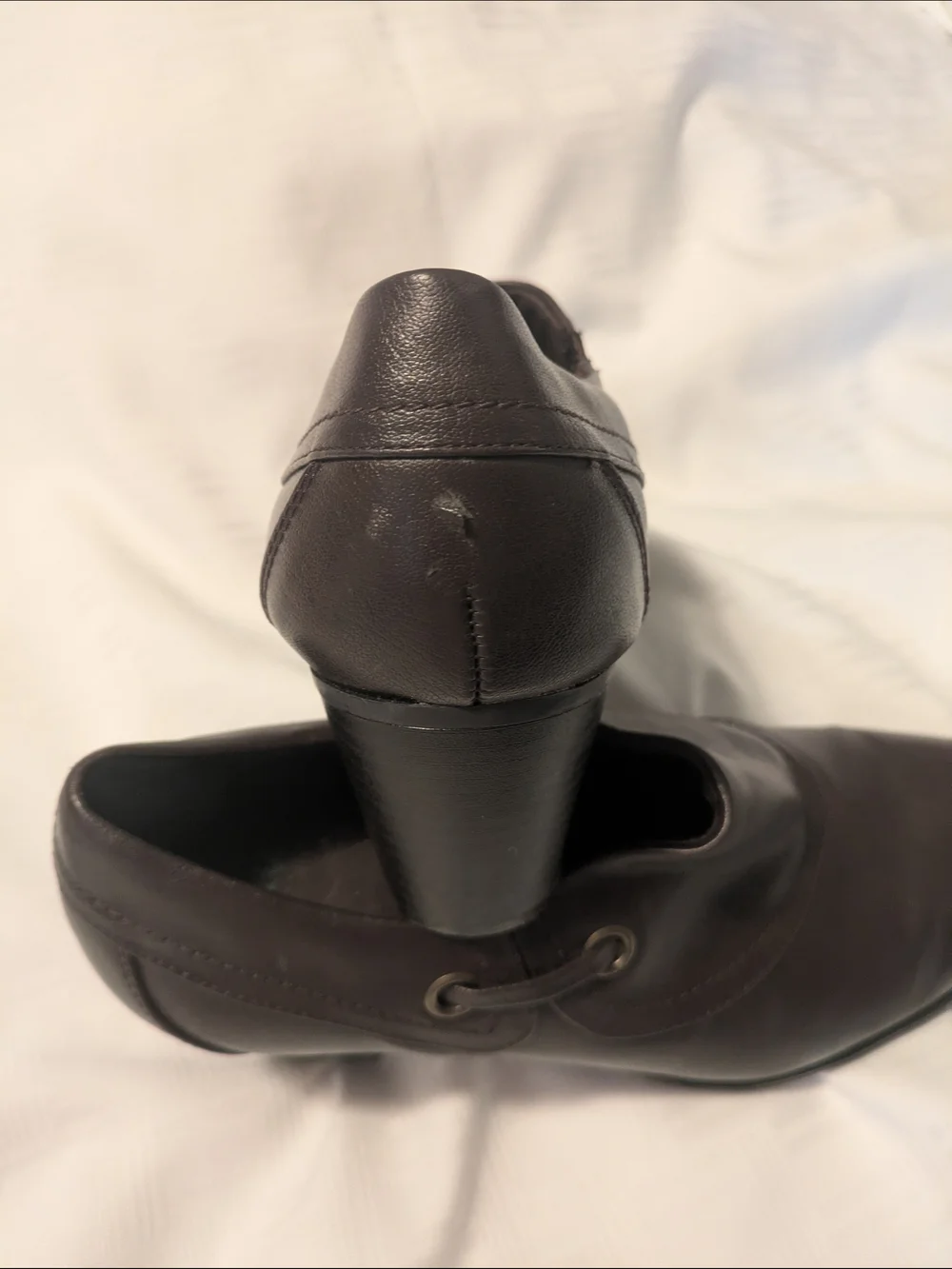 Brown Faux Leather Nelman Slip-On Ankle Booties Nuu Brand Size 10M
